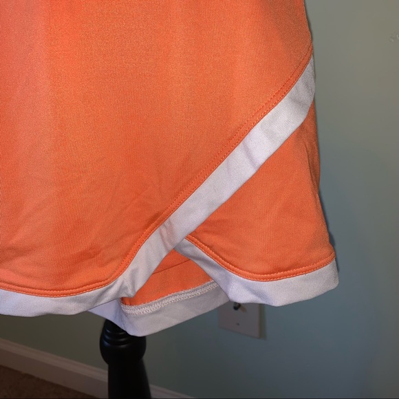 Bollé Orange Tennis Skirt With White Outline Size Large Athleisure - Picture 3 of 12